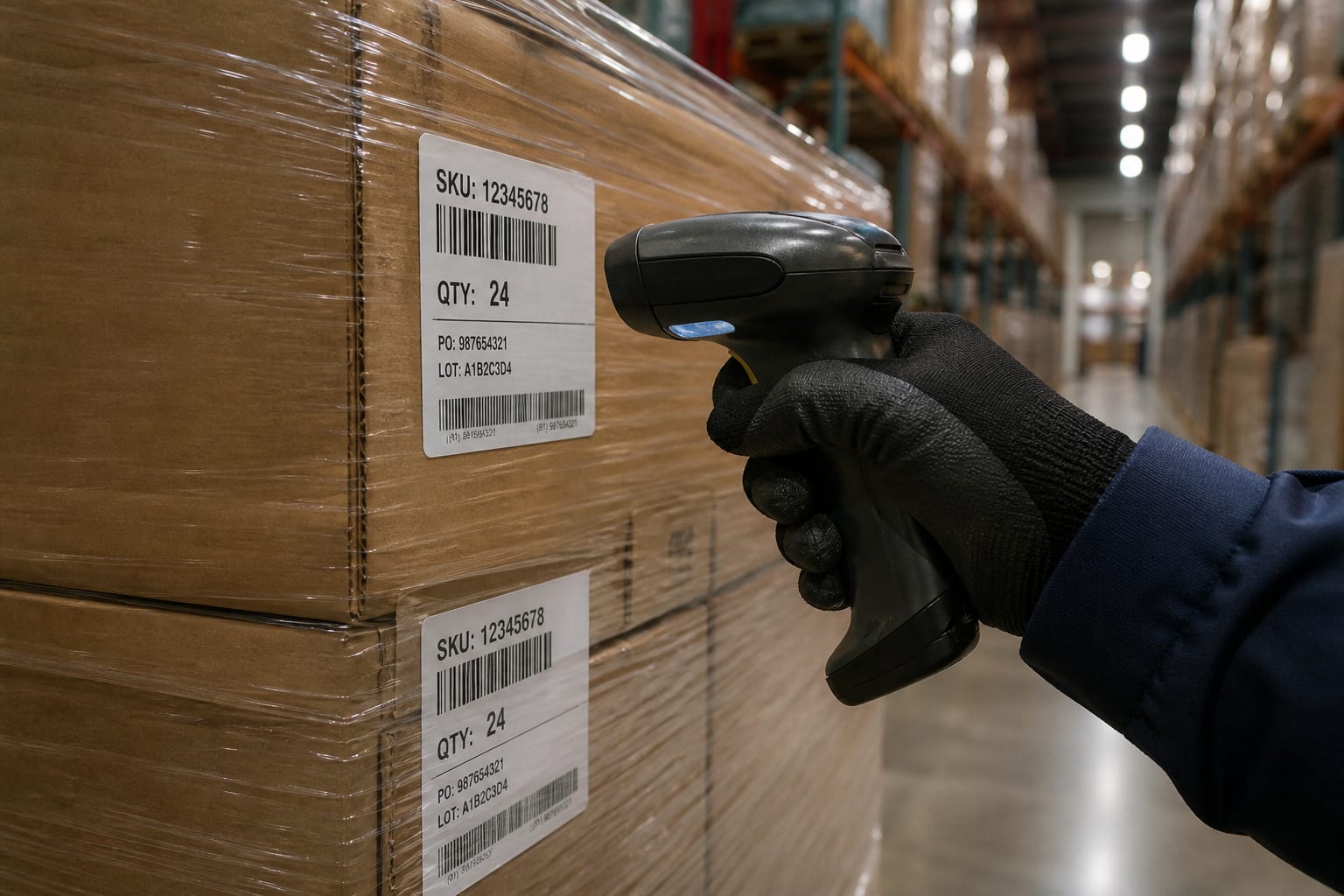 SKU barcode scan on CEDIS cartons