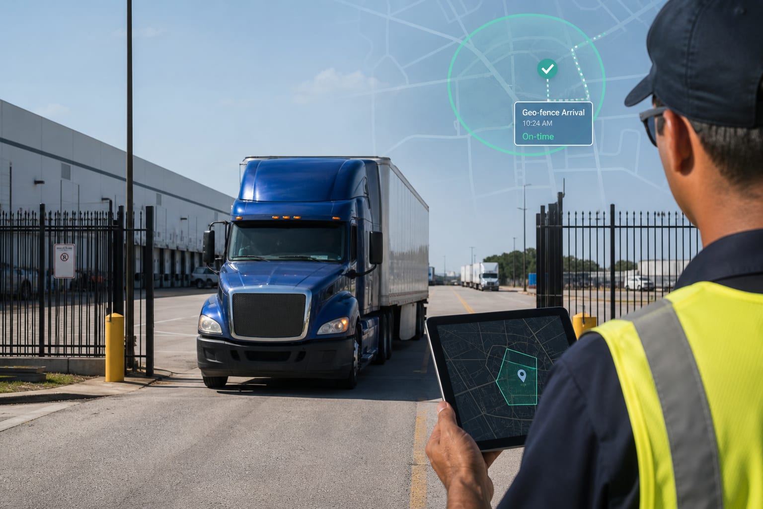 Tráiler en corredor industrial del norte: flete Monterrey a Nuevo Laredo